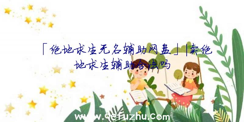 「绝地求生无名辅助网盘」|卖绝地求生辅助合法吗